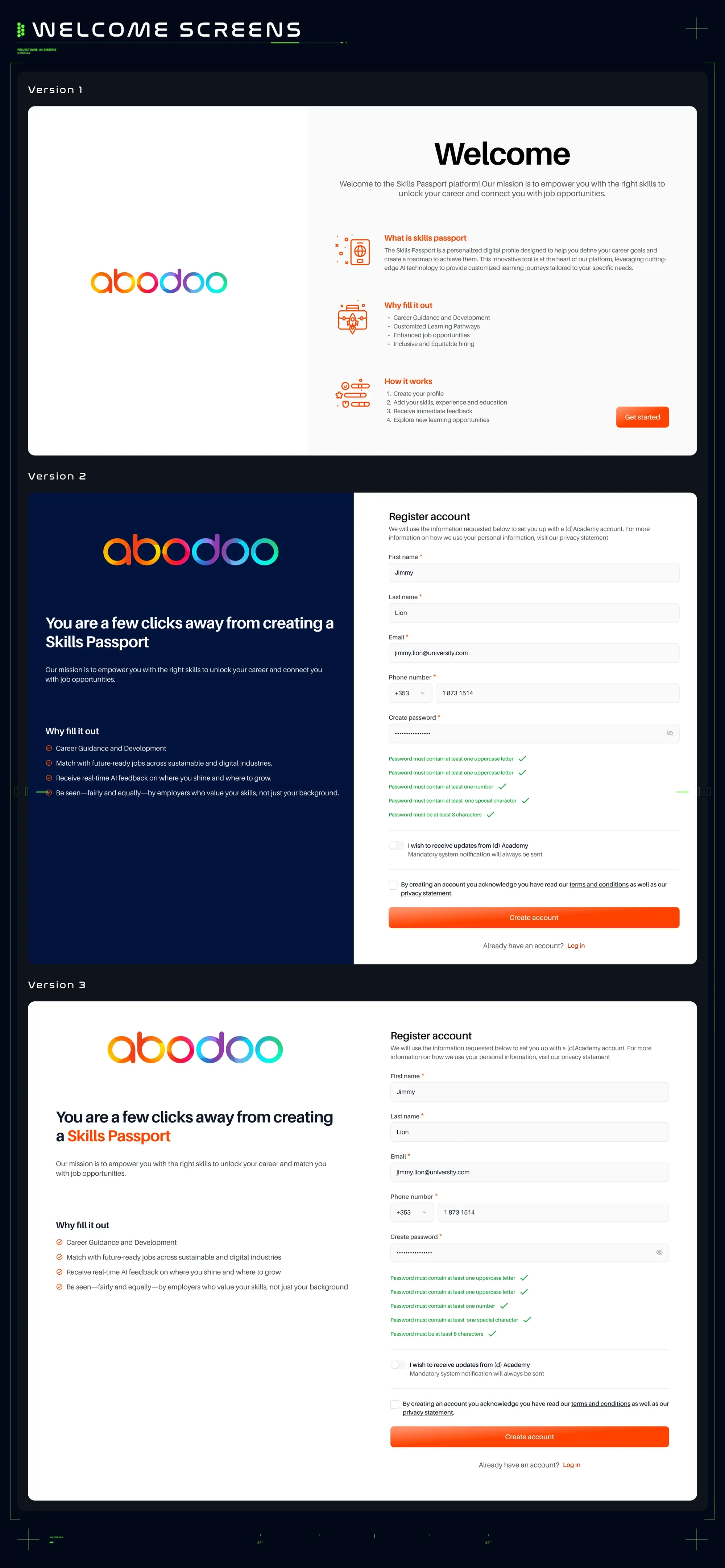 Ideation board 3 — flow explorations