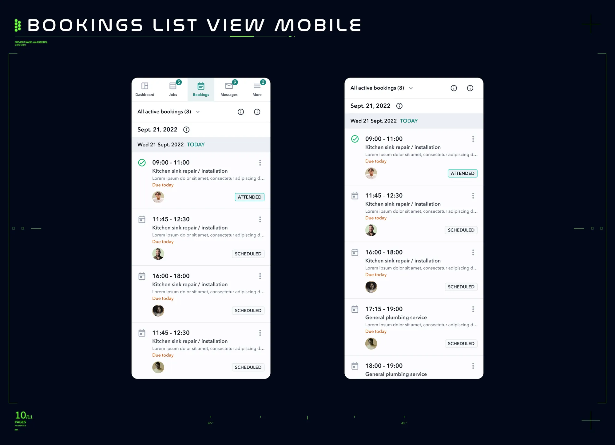 High-fidelity design 10 — use cases and behaviour notes