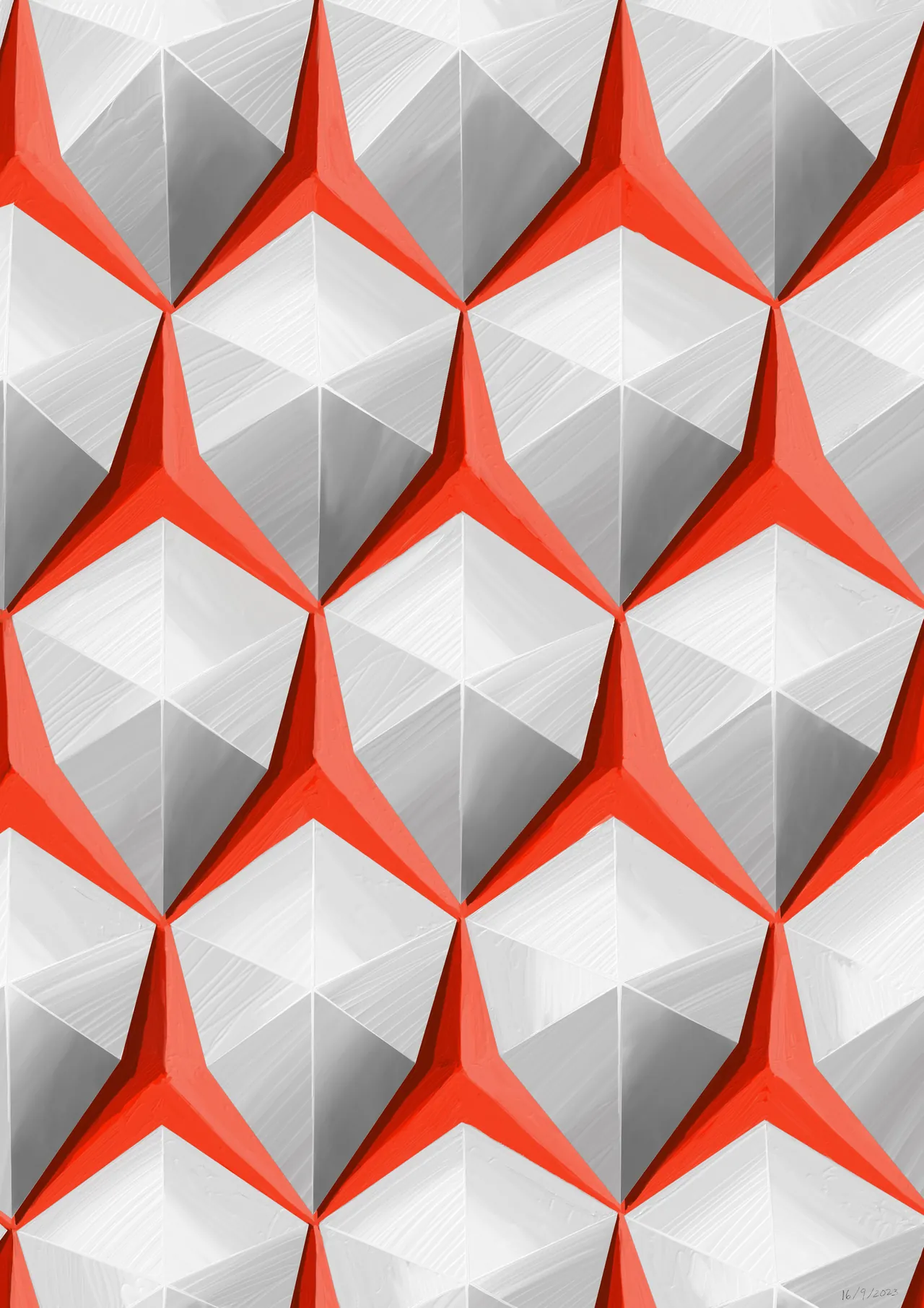 Abstract triangles artwork