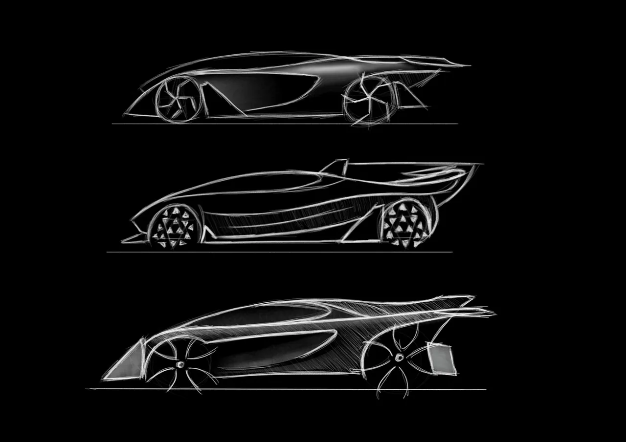 Transportation design car sketch
