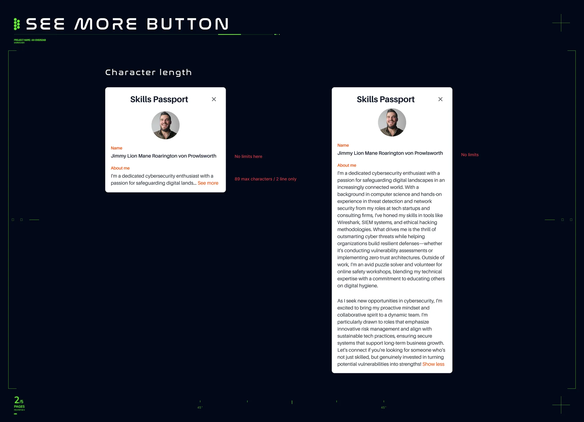 High-fidelity design 2 — skills tabs and QR banner