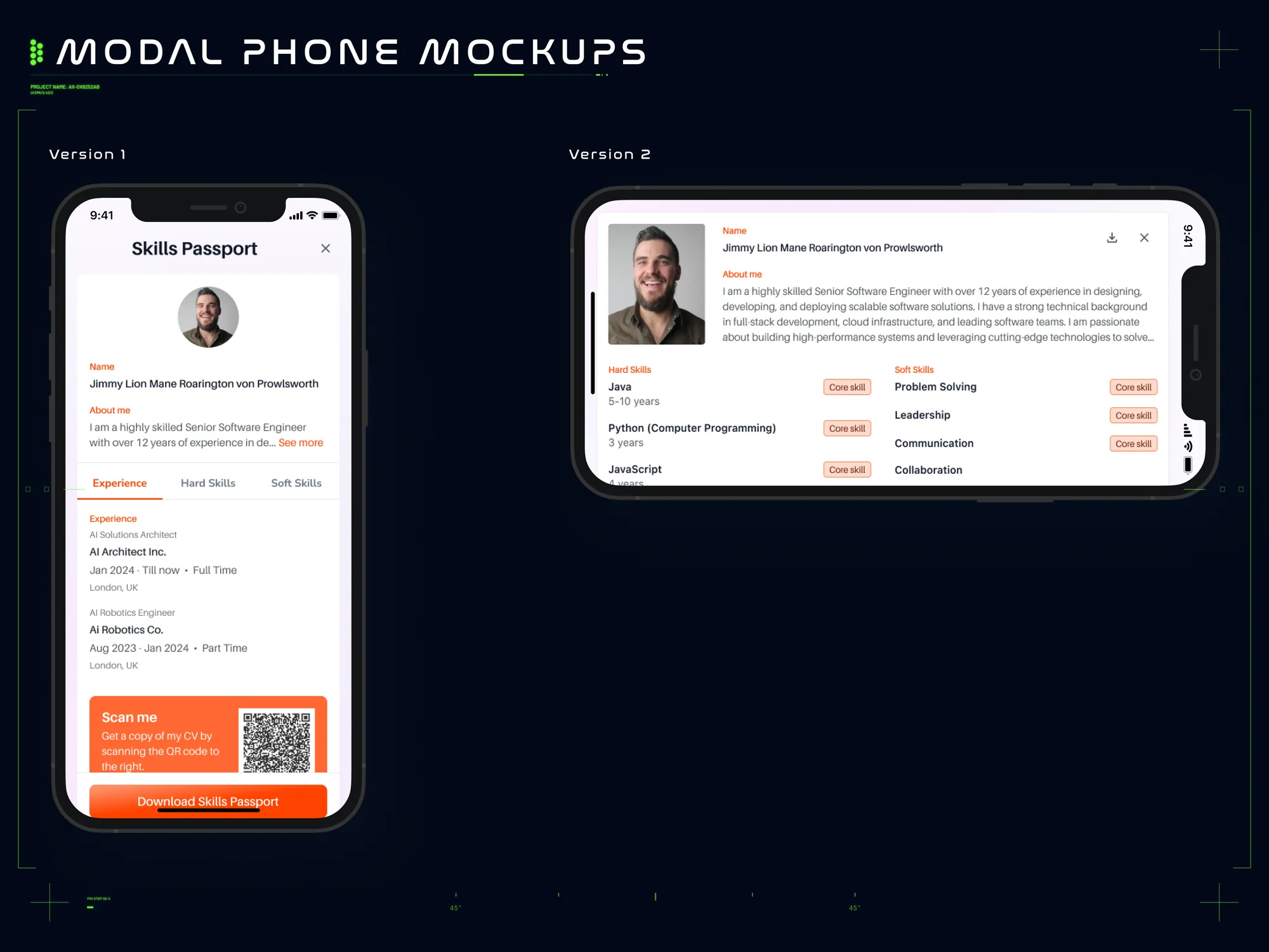 Ideation board 5 — refined passport direction