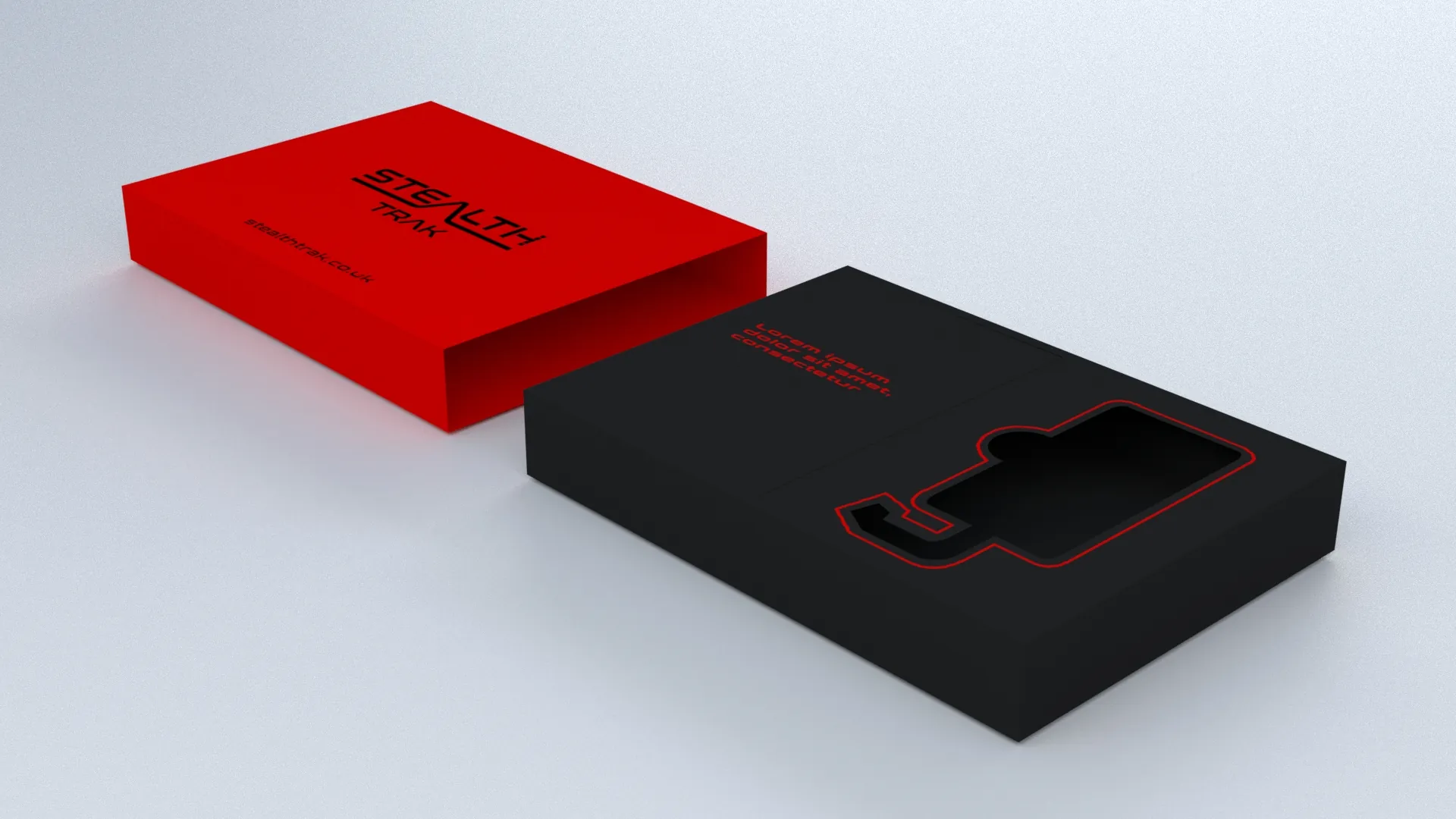 Stealth Trak — product design, open view