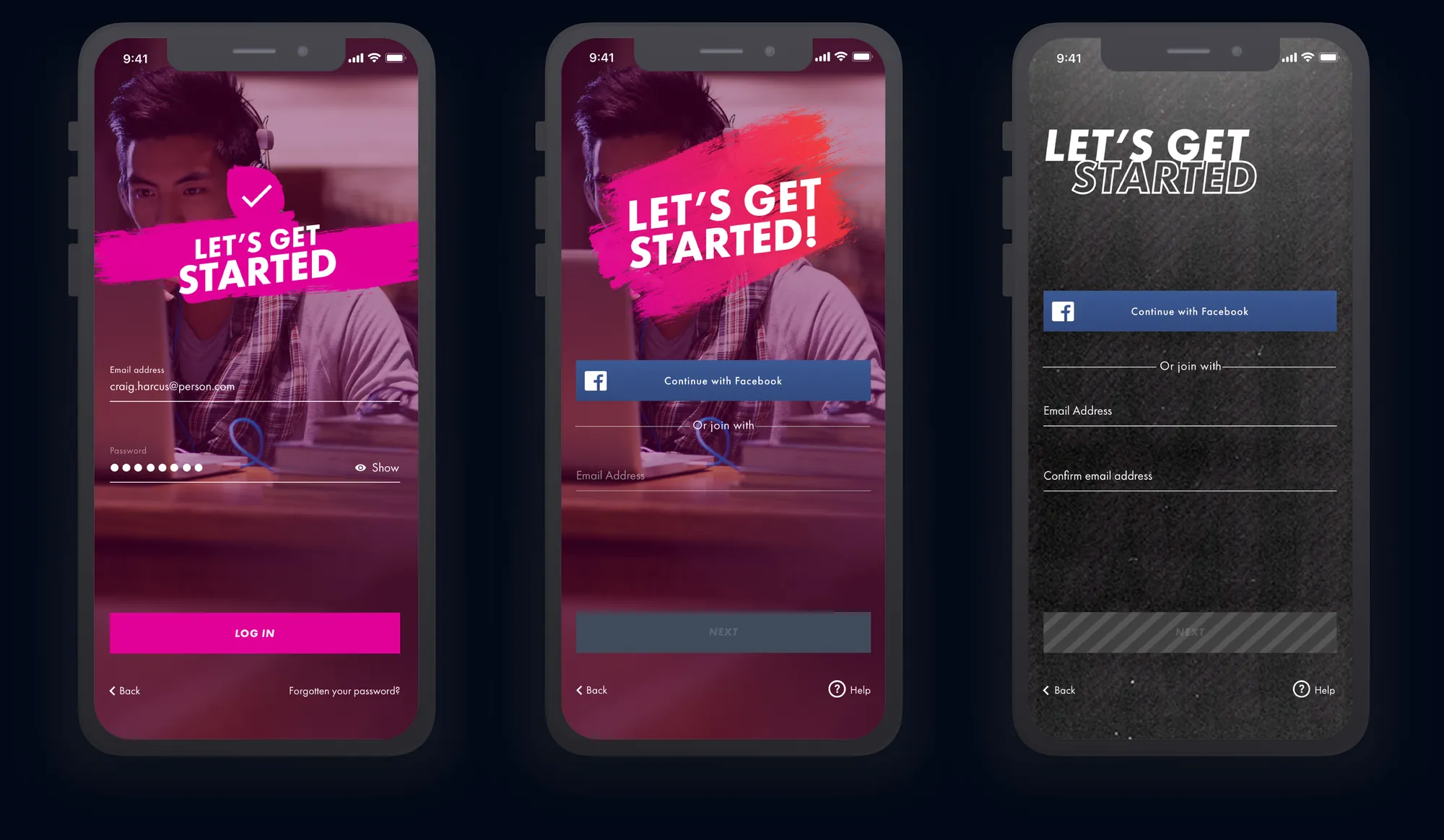 Join — membership choice and account creation